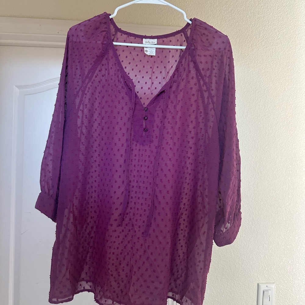 Matilda Jane Purple Relaxed Blouse